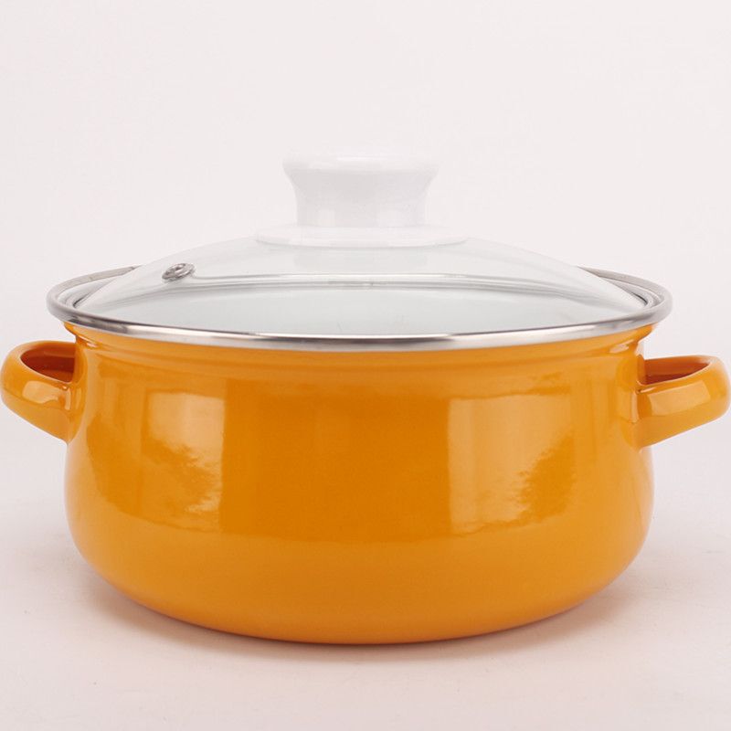 Thick 16-24 Enamel Enamel-Coated Old-Fashioned Soup Pot Stew Pot Cooking Pot Baby Food Supplement Thick 16-24 Enamel Enamel-Coated Old-Fashioned Soup Pot Stew Pot Cooking Pot Baby Food Supplement