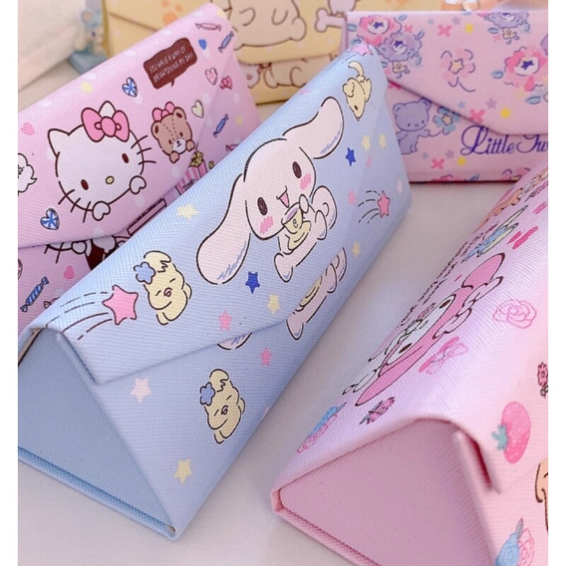 Children's Glasses Case for Girls, New Anti-Pressure Myopia Sanrio Storage Box, Cute Eye-Catching Female Style Sunglasses 2023