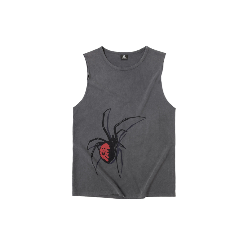 Mental Free Black Widow Washed Tank Top