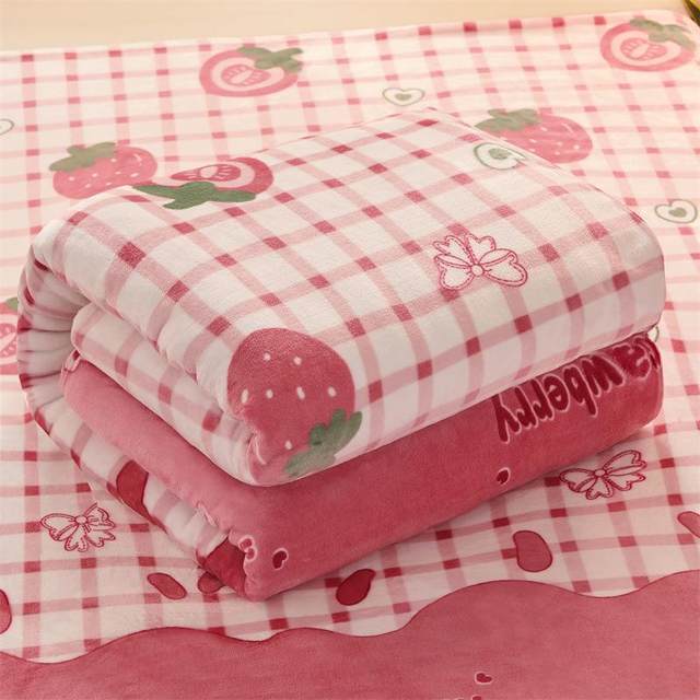 New direct sale coral velvet blanket flannel casual solid color flannel four season thin blanket small blanket air conditioning cover blanket