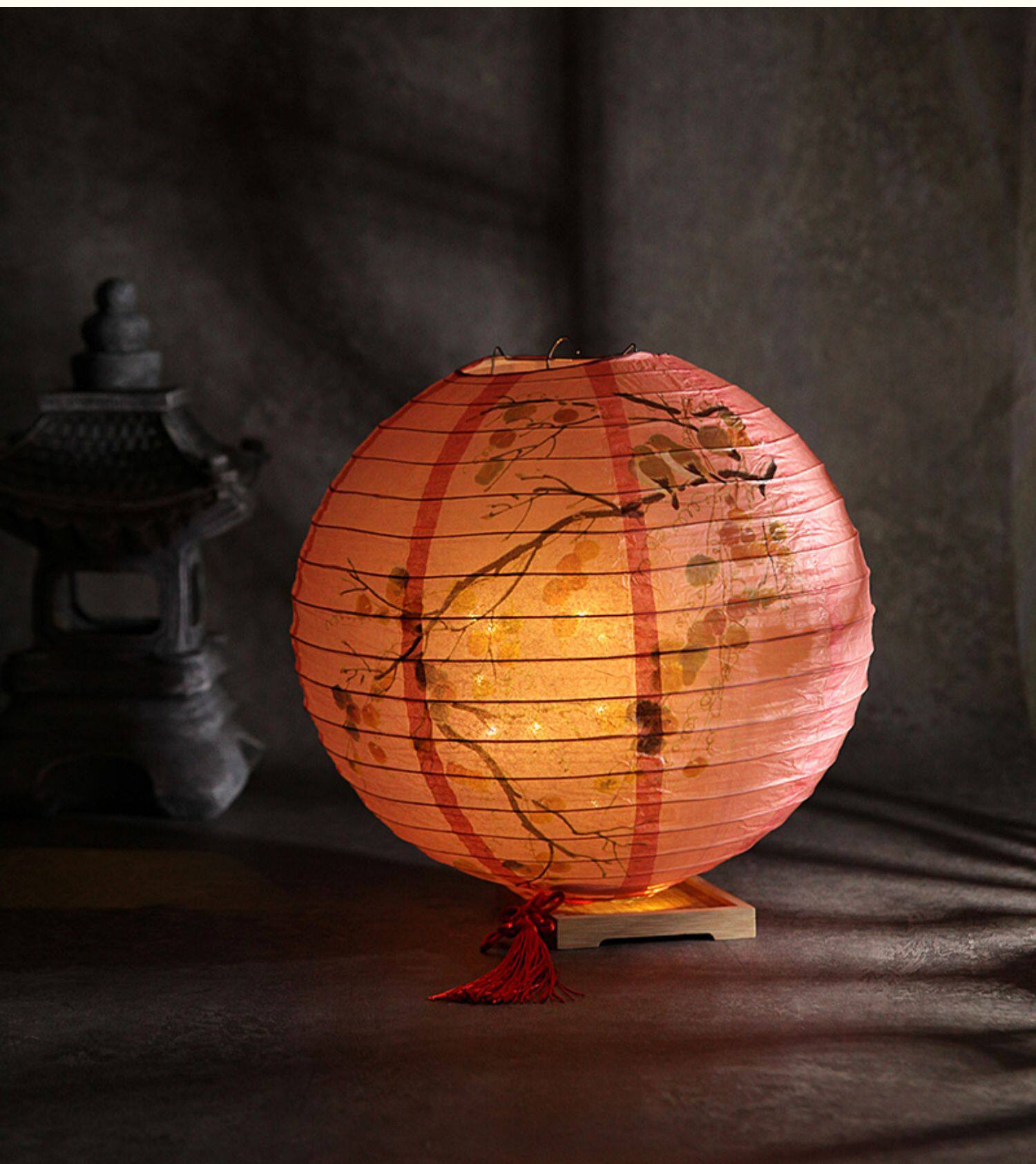 Китайский фонарик 1pc printed flower round paper lantern wedding birthday part