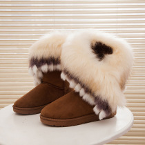 Women Fur Boots Ladies Winter Warm Ankle Boots For Women Sno