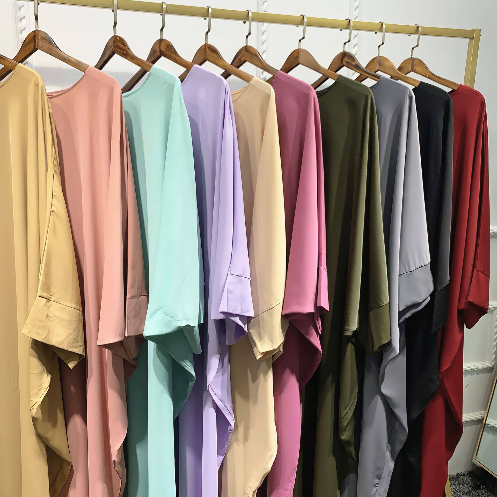 Молитвенное платье Batwing рукава, исламская абая Дубай Турецкая муз 