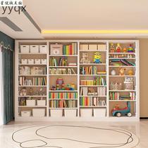 pSm home steel bookshelf floor-standing bookcase childrens bookshelf library study iron modern simple storage