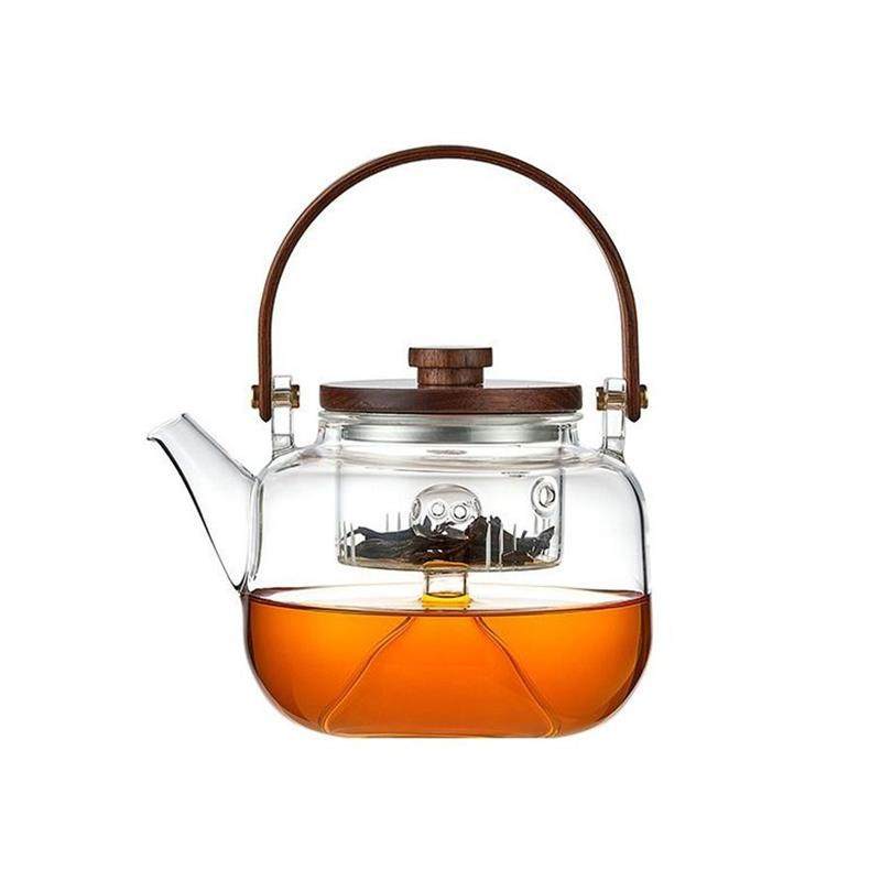 Glass Teapot 2025 New Model Water Boiling Kettle for Making Tea, Household Teapot with Handle, Suitable for Use with Electric Ceramic Stove and Open Flame, High Temperature Resistant