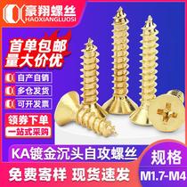 Colored zinc fiber nails plus hard dry wall nails cross flat head self-tapping screws countersunk head wood screws wallboard nails M3 5M4