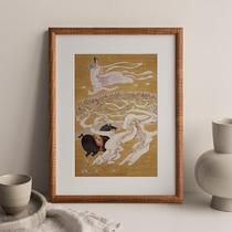 Solid wood blank photo frame table frame mounting diy empty frame 7 inches 8 brush calligraphy and painting frame wall hanging a3a4