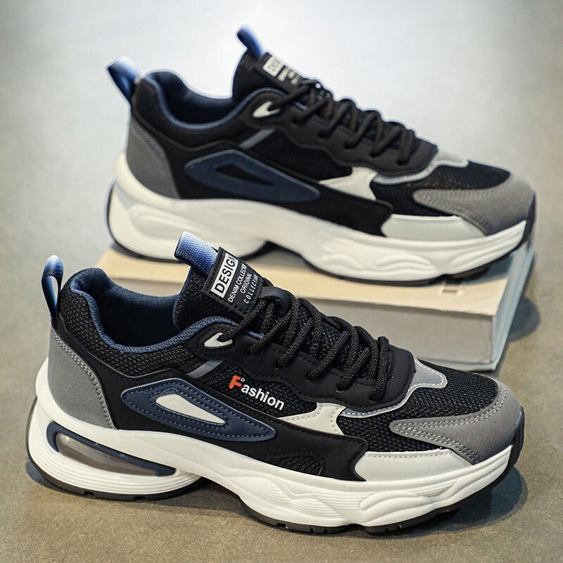 Putian Men's Shoes Autumn 2024 New Youth Trendy Easiest for Match Mesh Breathable Deodorant Running Sports Dad Shoes