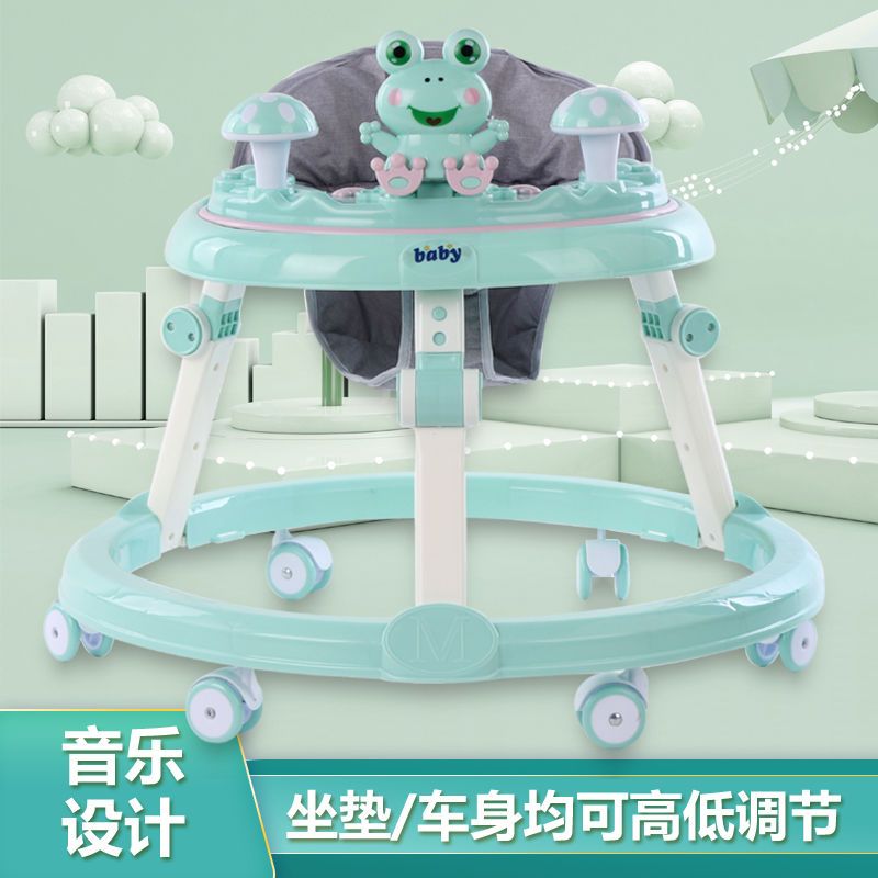 Baby walkway car anti-o-type leg anti-side start car foldable 6-18-month baby walk-in car male girl-Taobao