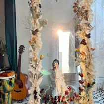 ins style mirror edge decorative frame diy transformation material high-end full-length mirror lace internet celebrity wall homemade