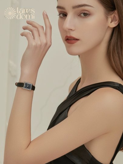 Женские часы Laresdomi La Rui Du Mi, швейцарский механизм, синие часы с эффектом лунного света, повседневный стиль, подарок на Новый год