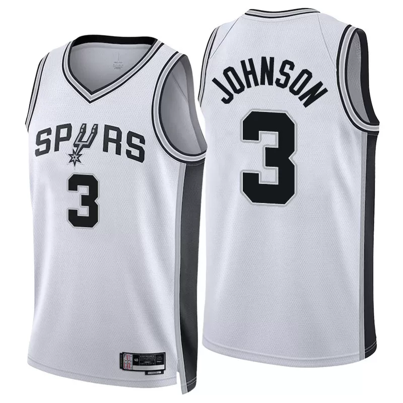 Футболка баскетбольная Spurs 25-26 Джерси №1 Венбан Яма 4 Фокс 3 Келден Вассел Униформа фан-издание штаны