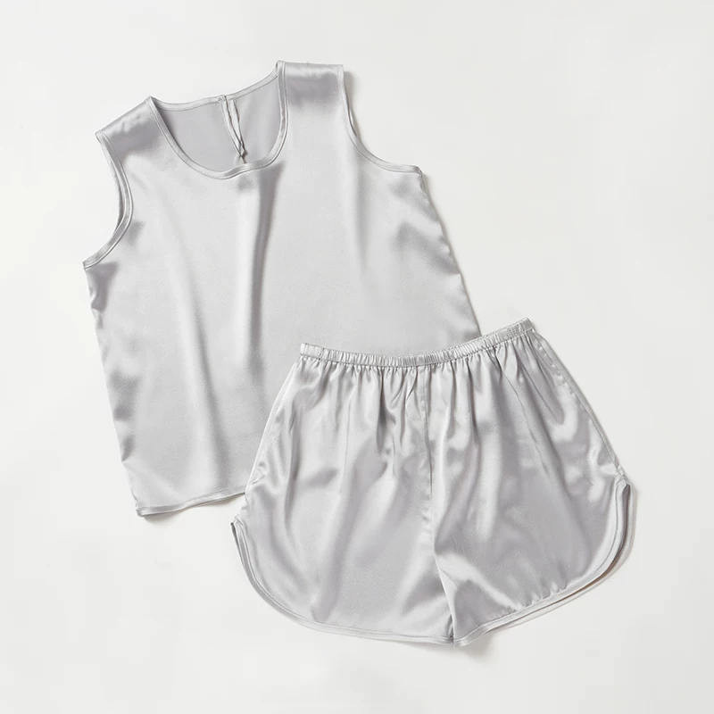 Silk children's pijama, thin set for men and women