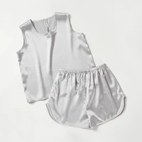 Silk children's pijama, thin set for men and women