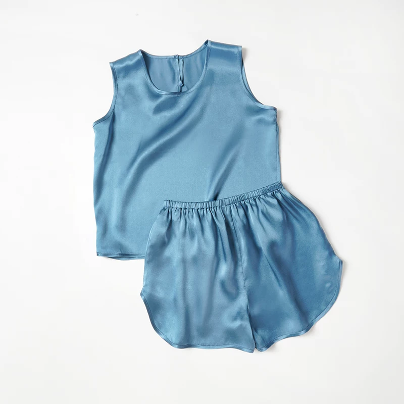 Silk children's pijama, thin set for men and women