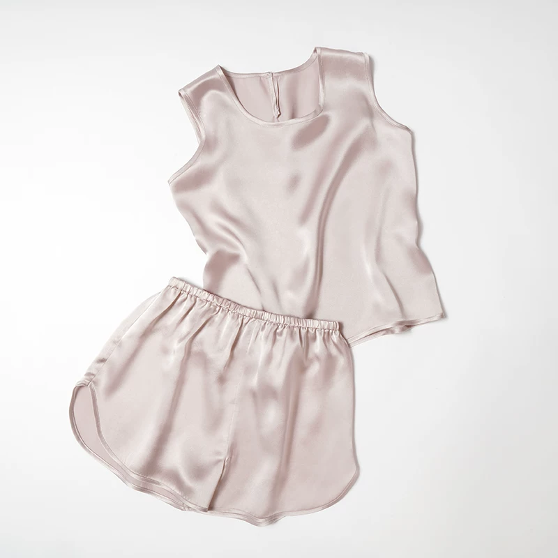 Silk children's pijama, thin set for men and women