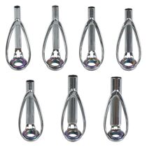 7Pcs 14Pcs Fishing Rod Tip Guides Repair Kit DIY Stainless S