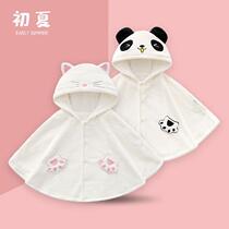 Bala baby poncho cloak spring and autumn out reachable childrens shawl quilt winter baby plus velvet