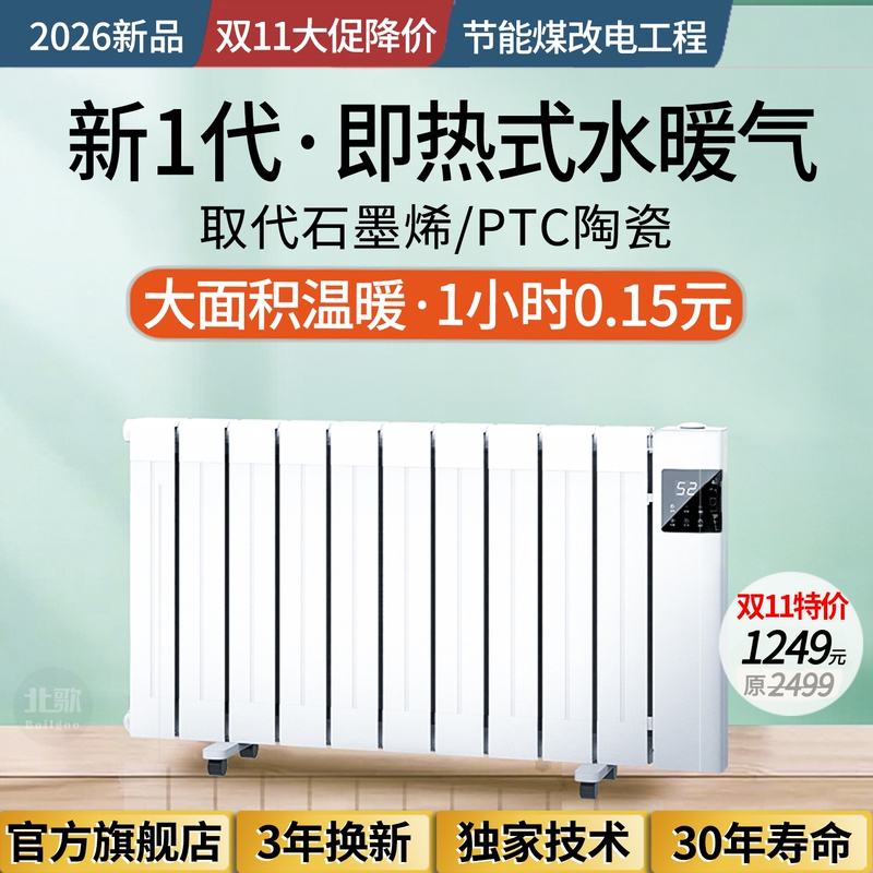 Beigege Electric Water Heater Energy-Saving Water Radiator Plug-In Heater for Home Use Water-Filled Heating Intelligent Frequency Conversion
