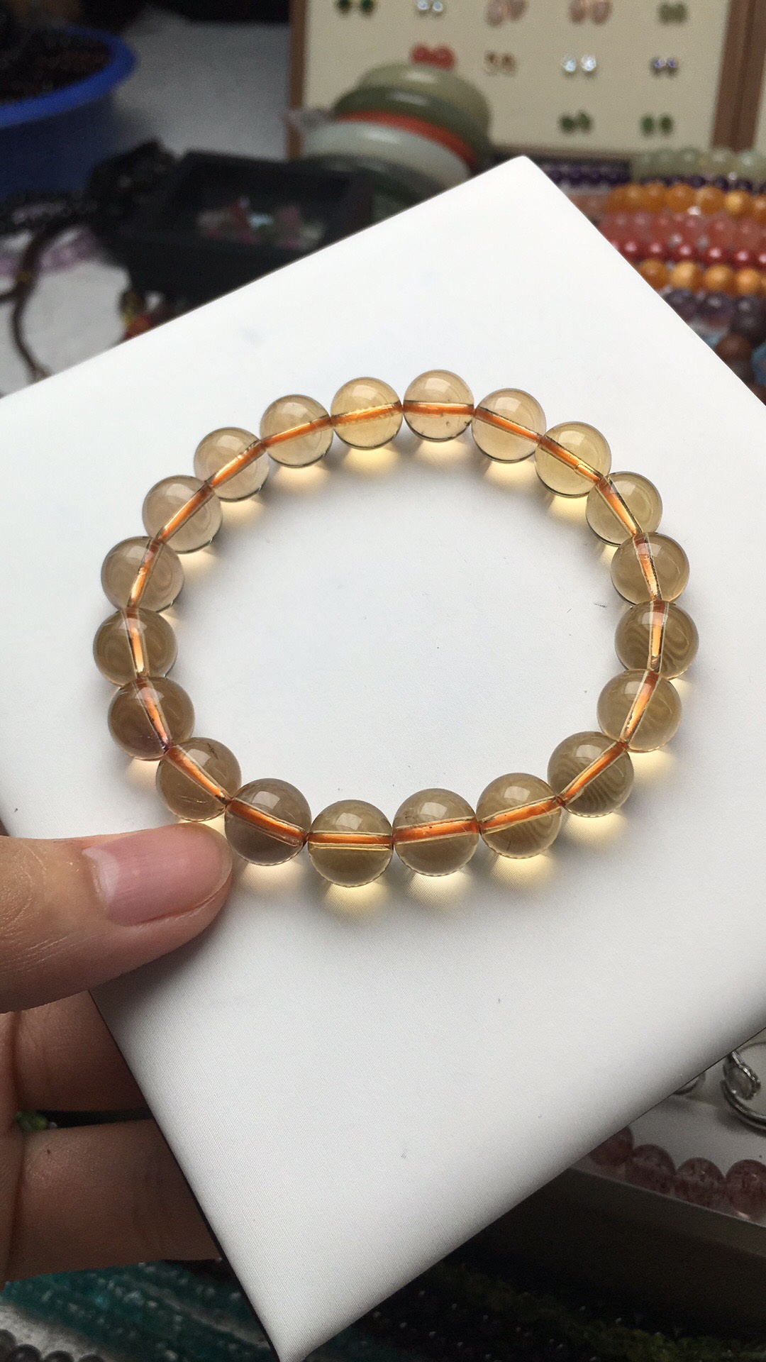 Mountain Moon Record Work Room Natural Crystal Bracelet Necklace With Pendant Women DIY Ornaments Sea Blue Pomegranate Stones-Taobao