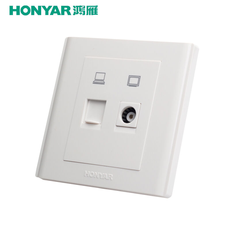 Hon Goose Cable Network Cable Socket Panel CCTV Broadband Network Wall Socket TV Computer Socket Pleasant-Taobao