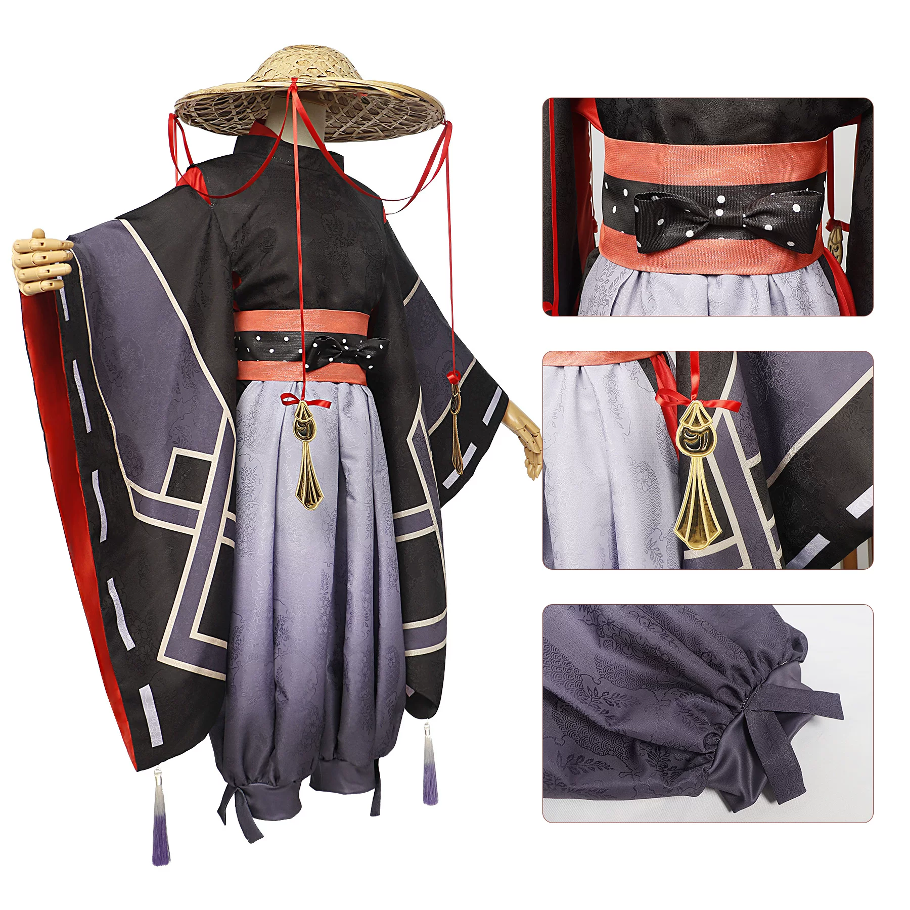 Косплей костюм Genshin Impact Wanderer Scaramouche Скапароьв стрелок
