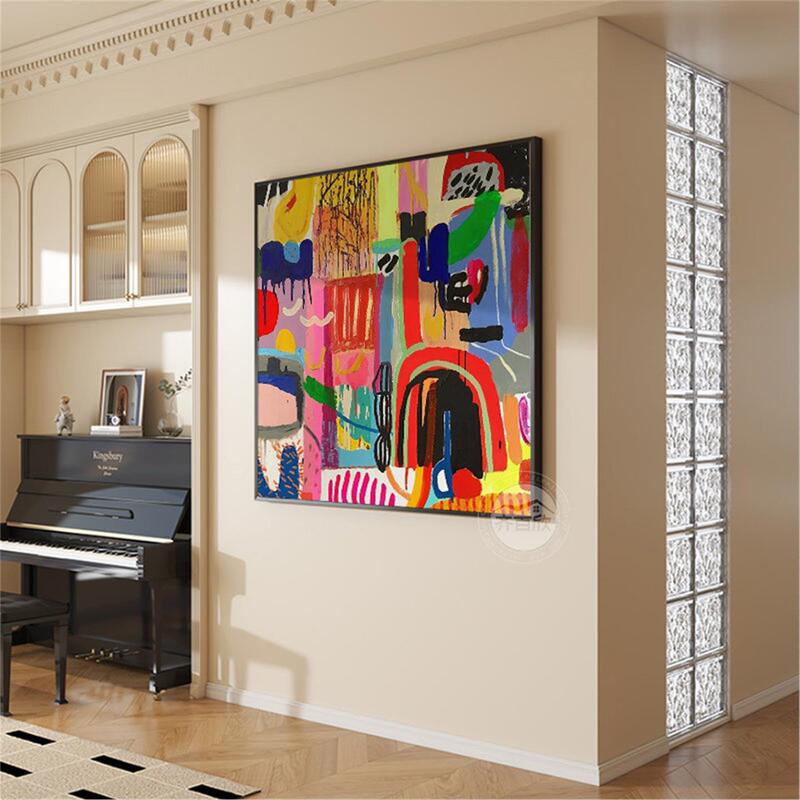 Matisse Dopamine Color Living Room Decorative Painting Square Large Size Entrance Hall Hanging Painting Restaurant Mural Matisse Dopamine Color Living Room Decorative Painting Square Large Size Entrance Hall Hanging Painting Restaurant Mural