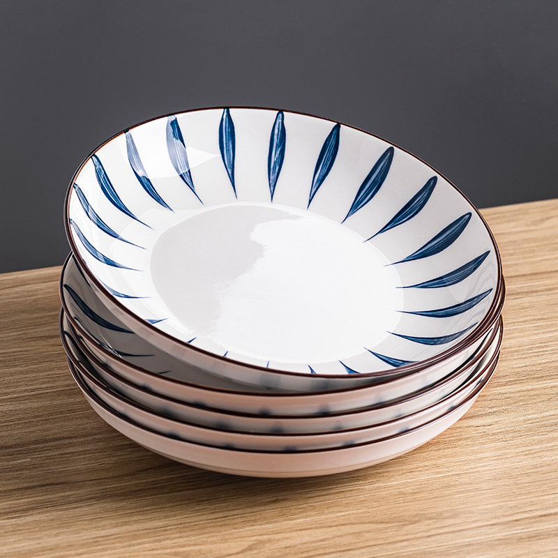 Japanese-Style Minimalist Plates, Home-Use 2025 New Ceramic Dishes, Deep Plates, Dinner Plates, Bowls, Tableware Set Japanese-Style Minimalist Plates, Home-Use 2025 New Ceramic Dishes, Deep Plates, Dinner Plates, Bowls, Tableware Set