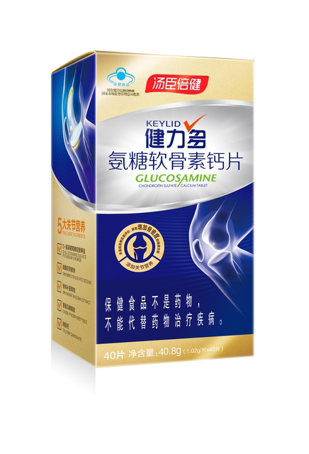 Tomson By-Health Glucosamine Chondroitin Calcium Tablets for Adults, Middle-Aged and Elderly People, Calcium Supplement for Joints, Calcium Carbonate, Official Genuine Product