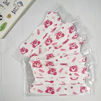 Красный клубничный мишка с V-образным лицом