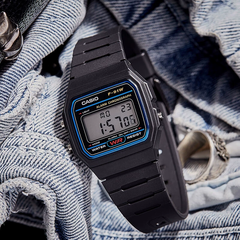 Casio Casio watch small square retro student waterproof men's and women's electronic watch unisex small square watch f91w