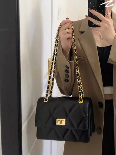 Цепь, сумка через плечо, модная универсальная сумка на одно плечо, изысканный стиль, на цепочке, городской стиль