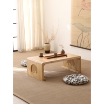 Gujia home tatami small table coffee table solid wood Japanese kang table bay window table low table simple floor table