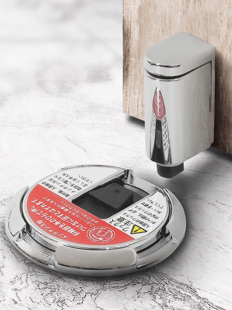 New High-End Minimalist Mechanical Door Stop, Floor-Mounted, No Drilling Required, Silent, Windproof, Anti-Collision, Invisible Door Stopper