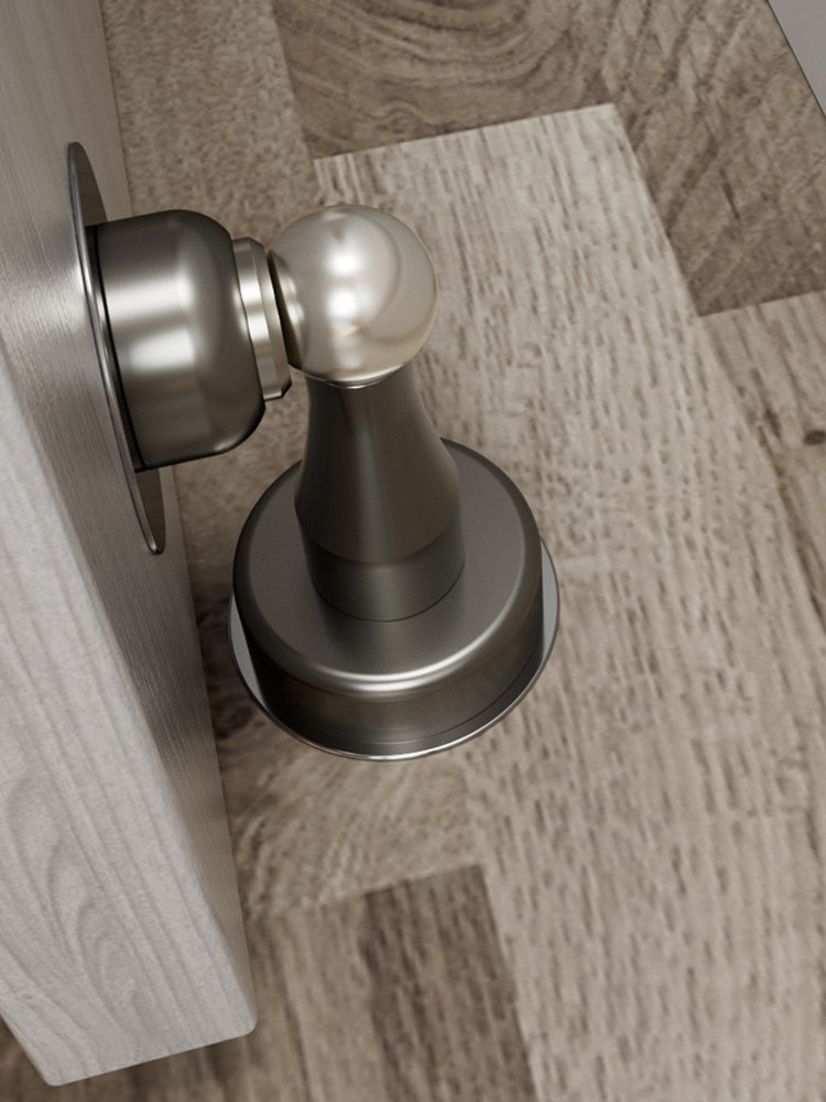 New Strong Magnetic Door Stopper, No Drilling Required, Anti-Collision Door Stop, Bathroom Floor Suction, Door Back Suction, Fixed Wall Suction, Door Blocker, Wall-Mounted