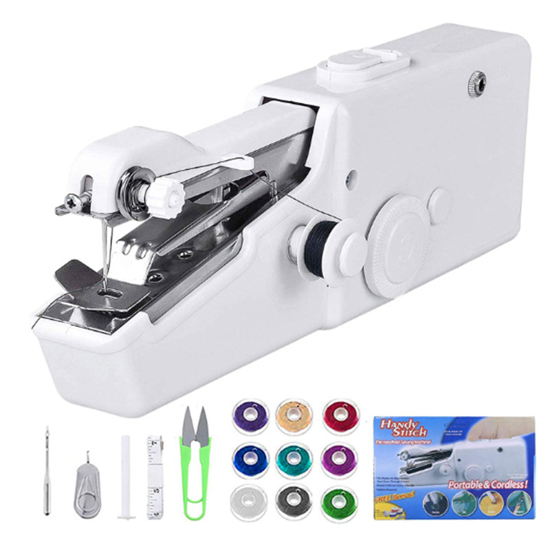 Portable Manual Mini Sewing Machine for Home Use, Handheld Simple Sewing Tool, Pocket-Sized Small Tailor Machine