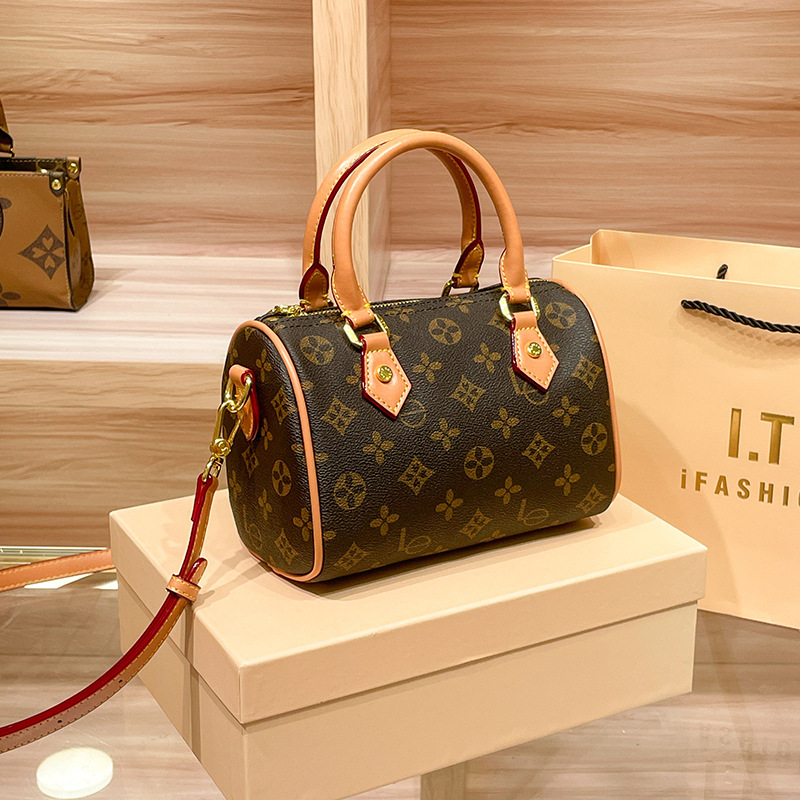 Louis Vuitton Pillow Bag for Women, New Vintage Monogram, High-End Boston Handbag, Crossbody Bag for Women, Louis Vuitton
