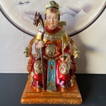 Manufacturers copper-colored resin black old lady statue for home living room to worship the black mothers desktop ornaments