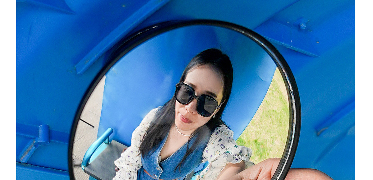 Suction Cup Electric Tricycle Rearview Mirror, Large Field of View, Convex Reversing Mirror, Reflector, Round Auxiliary Mirror, Universal for Four Wheels