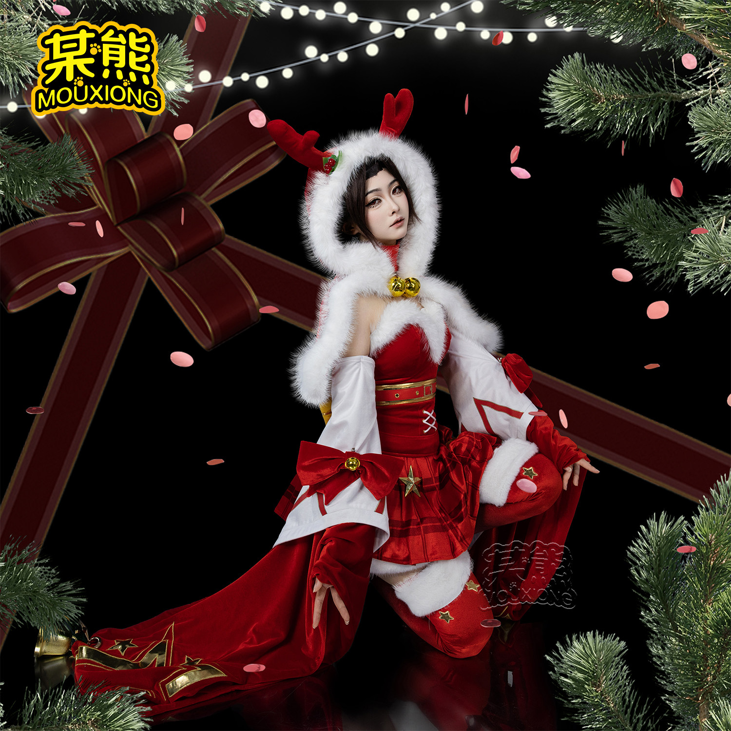 貂蝉cos服圣诞快乐穿搭推荐｜某熊王者荣耀圣诞恋歌COS服全套现货开抢_cos服装_淘宝服装网, image size:1500x1500