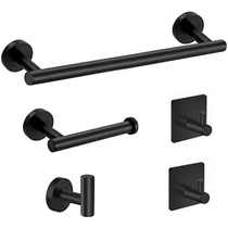 Stainless steel rack hotel paper towel rack bathroom towel bar coat and hat sticky hook bathroom rack bracket hook Snein