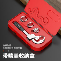 Bathroom wrench short handle large opening special tool multi-functional sink live mouth wrench universal movable water pipe artifact