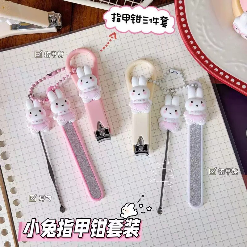 Cute Rabbit Creative Cartoon Durable and Adorable Nail Clippers High-Quality Nail Cutter Portable Student Ins-Style Nail File