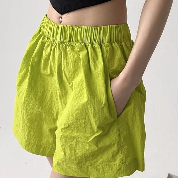 British Dhwa Casual Loose Shorts for Women 2026 Summer New Comfortable Sports Loose Versatile Quick-Drying Hot Pants Trendy