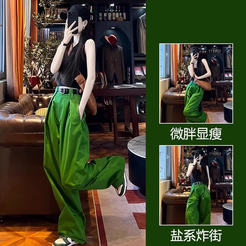 British Dhwa Wide-Leg Pants Two-Piece Set for Women 2026 Spring and Summer New Fashion Versatile Lazy Casual Suit Trendy