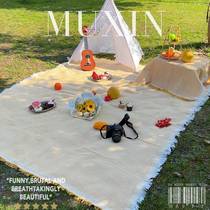 Outdoor Picnic Mat Park Ground Mat Spring Lawn Lawn Picnic Table Cloth Camping Excursions Portable Wild Cooking Mat Wind
