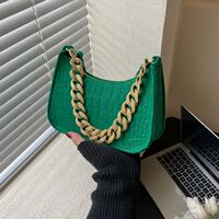 Luxury Brand Handbags Metal Chain Shoulder Bag Women Office