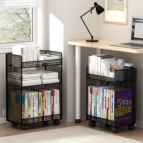 Небольшие книжные полки рядом с полкой настольной полки могут перейти к стойке на пол Студент Книг БУКБАРКИ