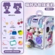 Школьная машина Mengke Gacha (12 игрушек Gacha + 2 Mengke + 10 украшений)