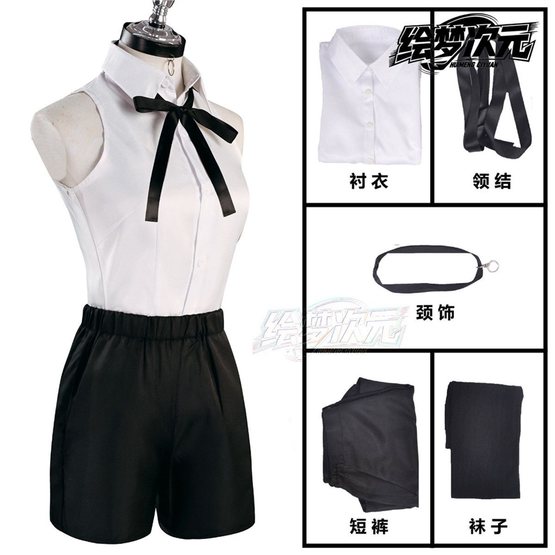Reze Cosplay Costume Chainsaw Man Bomb Demon Reze Cosplay Outfit Summer Denji Anime